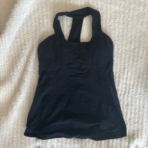 Black halter neck Lululemon tank